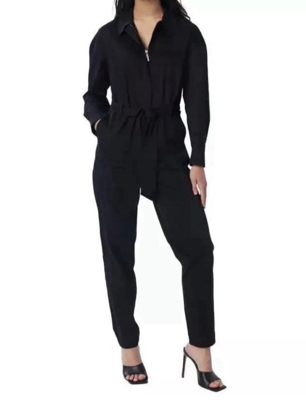 Lita by Ciara black jumpsuit long sleeve Revolve size XXS NWT